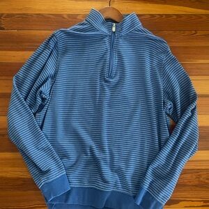 Men's Blue Striped Sweater